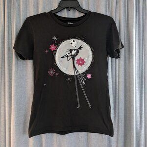 Disney Store T Shirt Womens L Jack Skellington A Nightmare Before Christmas Goth